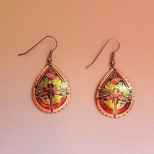 Dragonfly Drop Earrings